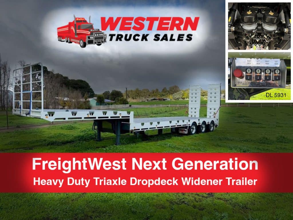 FreightWest Next Generation Heavy Duty Triaxle Dropdeck Widener Trailer
