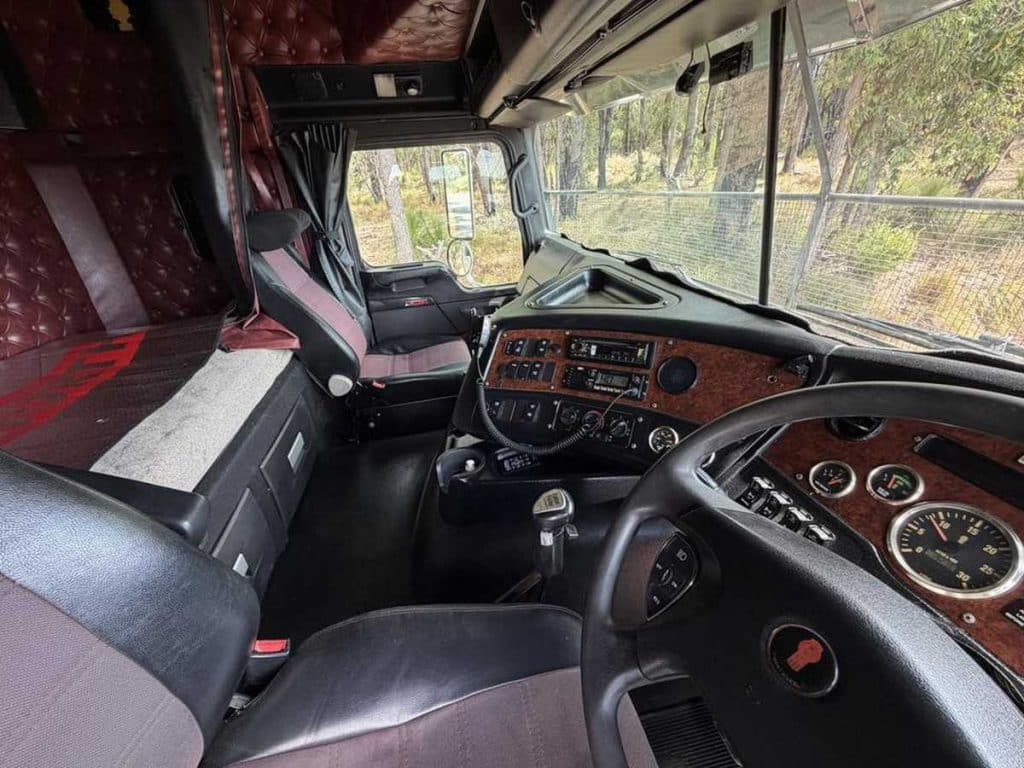 Kenworth K200 cab dashboard and steering wheel