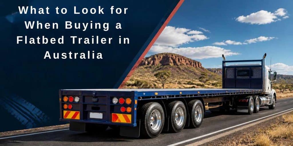 Flatbed Trailer travelling in Australia